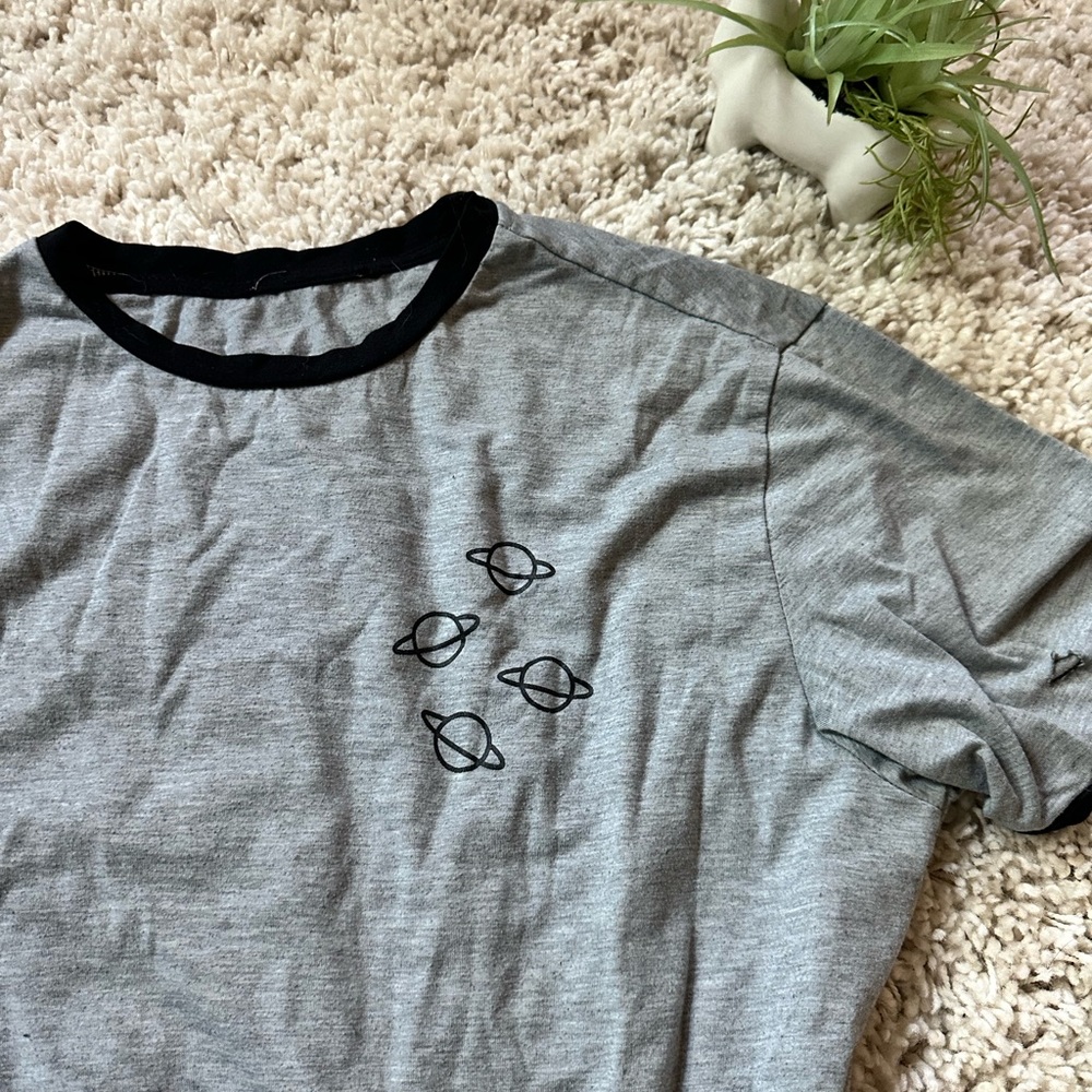 Alien planets space spaceship Streetwear baseball type T-shirt.